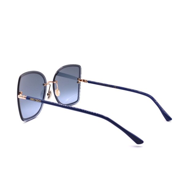 JIMMY CHOO LETI/S LKS GOLD BLUE AUTHENTIC SUNGLASSES - Picture 8 of 14